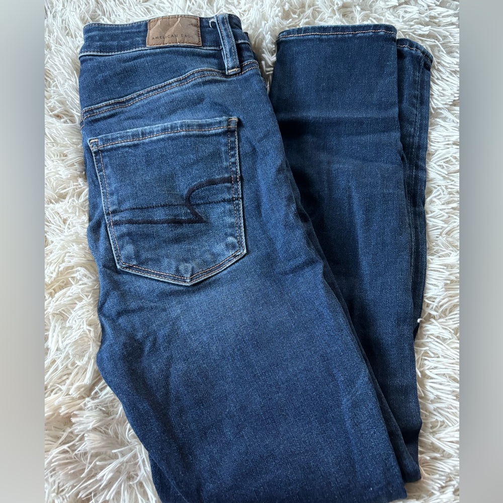 American Eagle Outfitters Dark Blue Skinny Jeans